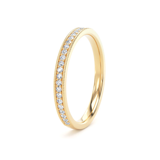 Round Brilliant Cut - Millgrain Channel Claw (MCS)