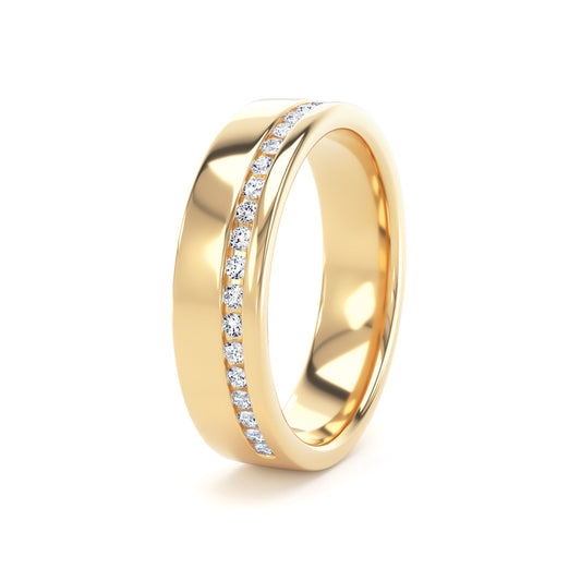 5.1MM Width Band Round Brilliant Cut - Offset Channel (OSC)