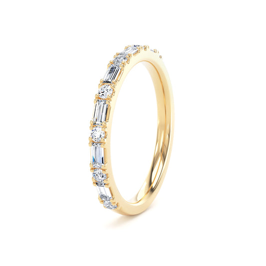 2MM Round Brilliant & Baguette - Castle & Claw (XRB)