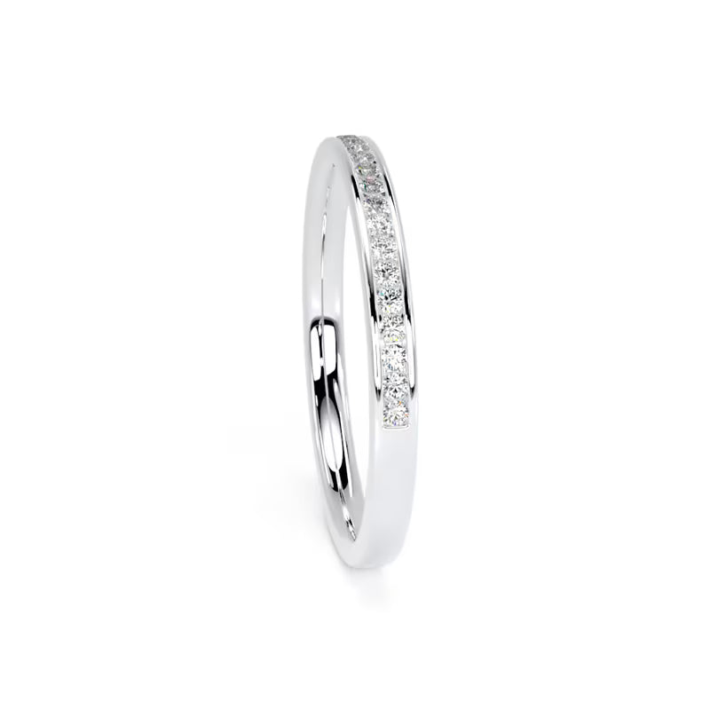 2MM Round Brilliant Cut - Channel Set