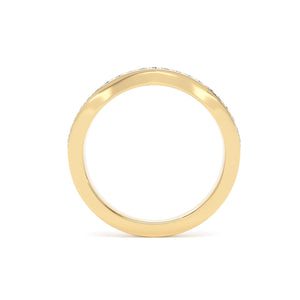 Round Brilliant & Baguette Cut - Entwined Double Row (BBE)