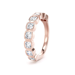Cushion Cut - Bezel Set Multistone Band (BZC)