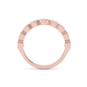 Cushion Cut - Bezel Set Multistone Band (BZC)
