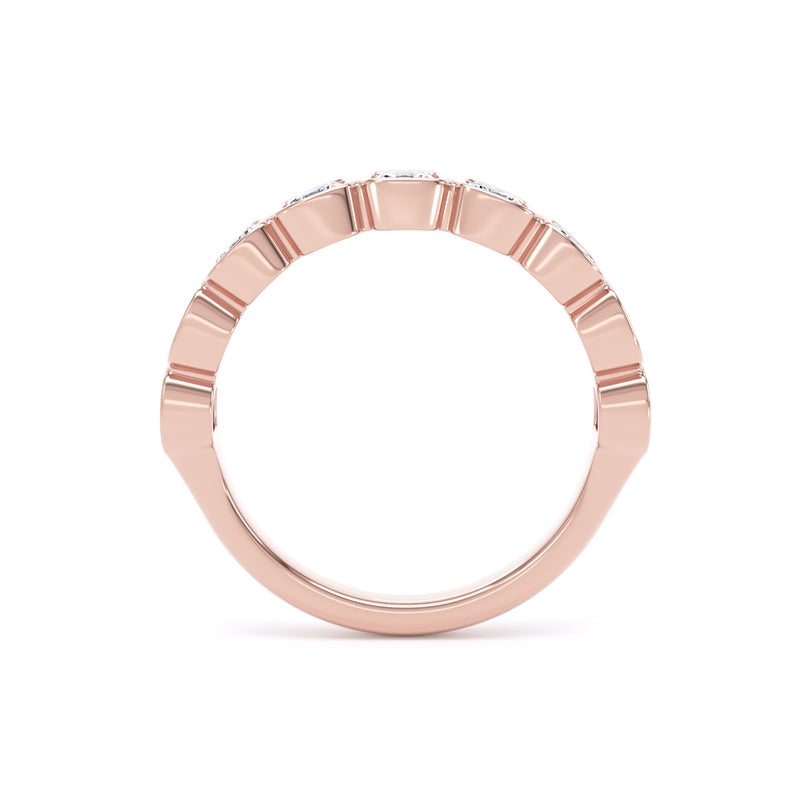 Cushion Cut - Bezel Set Multistone Band (BZC)