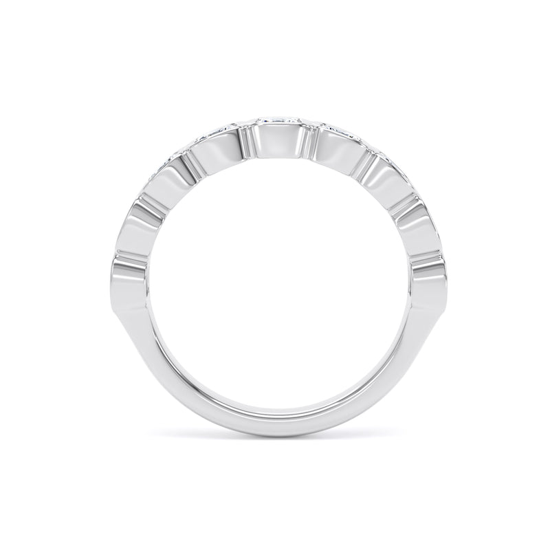 Cushion Cut - Bezel Set Multistone Band (BZC)