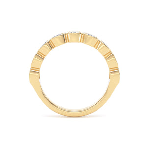 Cushion Cut - Bezel Set Multistone Band (BZC)