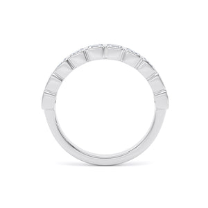 Emerald Cut - Bezel Set Multistone Band (BZE)