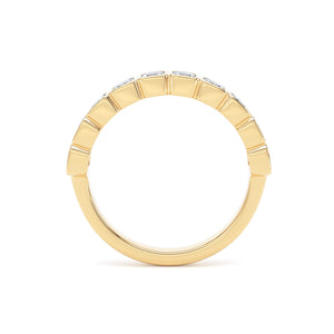 Emerald Cut - Bezel Set Multistone Band (BZE)