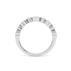 Heart Cut - Bezel Set Multistone Band (BZH)