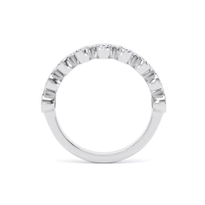Oval Cut - Bezel Set Multistone Band (BZO)
