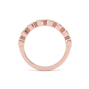 Round Brilliant - Bezel Set Multistone Band (BZR)