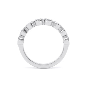Round Brilliant - Bezel Set Multistone Band (BZR)