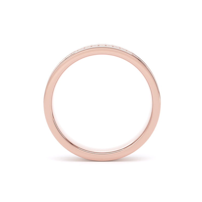4MM Width Band Princess Cut - Double Row Channel (DPC)
