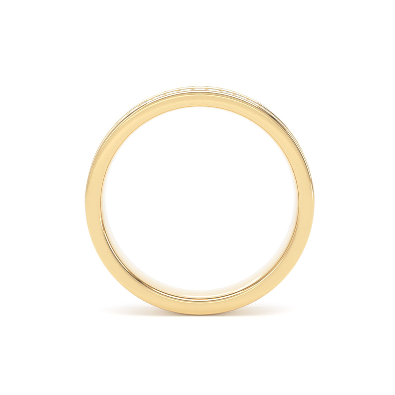 4MM Width Band Princess Cut - Double Row Channel (DPC)