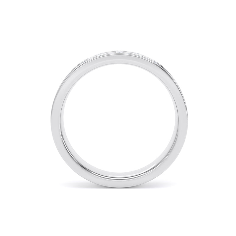 4MM Width Band Round Brilliant & Baguette - Double Row Channel (DRB)