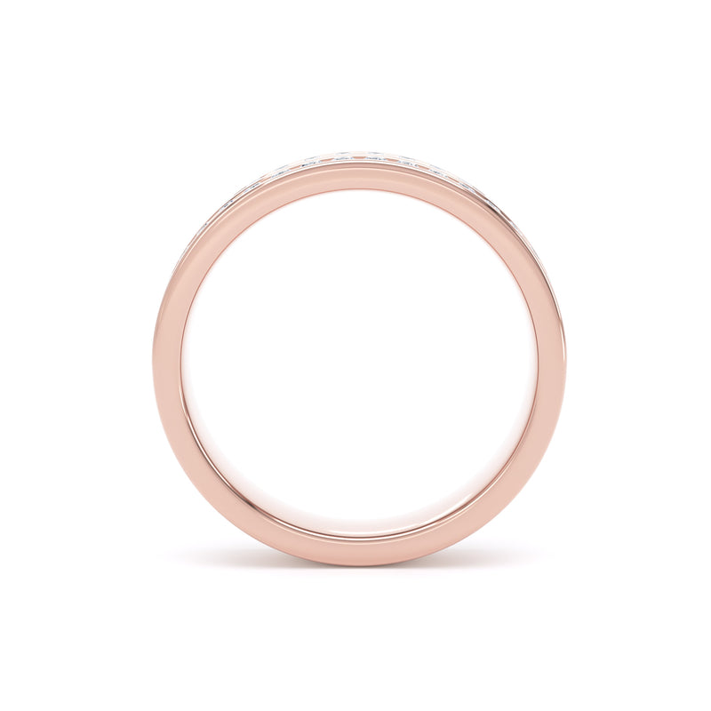 4MM Width Band Round Brilliant Cut - Double Row Channel (DRC)