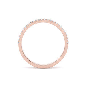 2.3MM Width Band Round Brilliant Cut - Double Row Claw (DRW)
