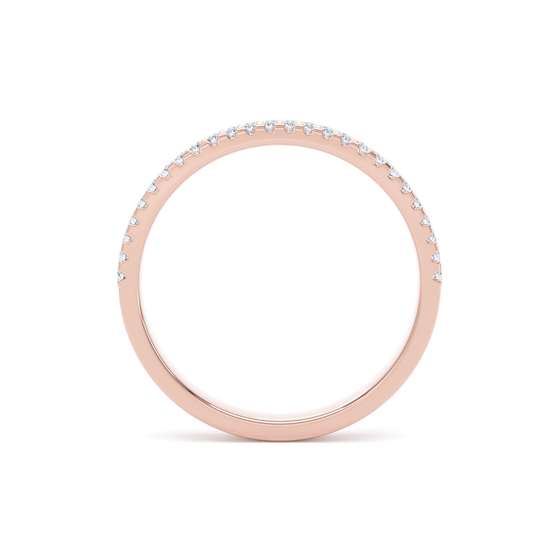 2.3MM Width Band Round Brilliant Cut - Double Row Claw (DRW)