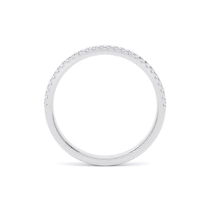 2.3MM Width Band Round Brilliant Cut - Double Row Claw (DRW)