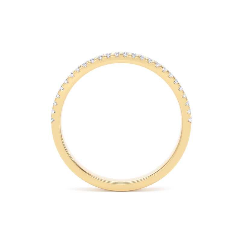 2.3MM Width Band Round Brilliant Cut - Double Row Claw (DRW)