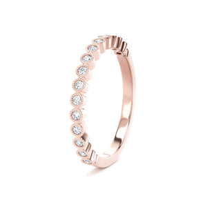 2MM Width Band Round Brilliant Cut - Millgrain Bezel (MBR)