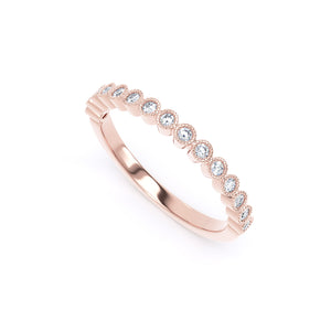 2MM Width Band Round Brilliant Cut - Millgrain Bezel (MBR)