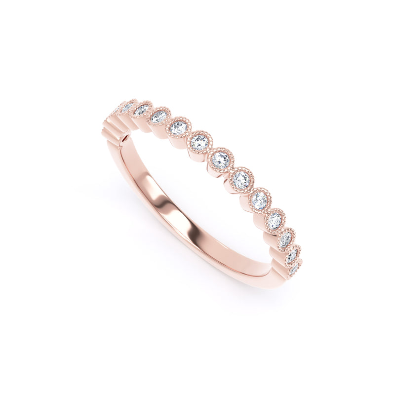 2MM Width Band Round Brilliant Cut - Millgrain Bezel (MBR)
