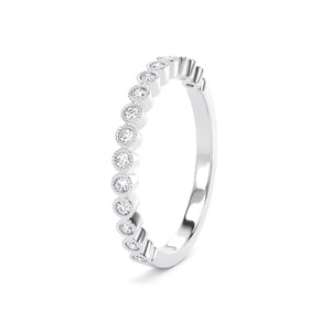 2MM Width Band Round Brilliant Cut - Millgrain Bezel (MBR)