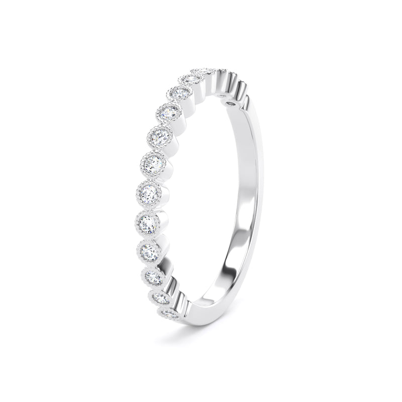 2MM Width Band Round Brilliant Cut - Millgrain Bezel (MBR)