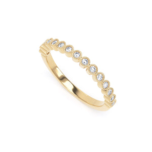 2MM Width Band Round Brilliant Cut - Millgrain Bezel (MBR)