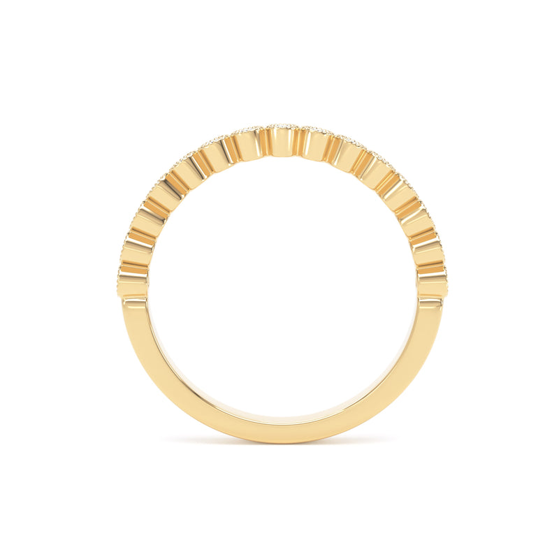 2MM Width Band Round Brilliant Cut - Millgrain Bezel (MBR)