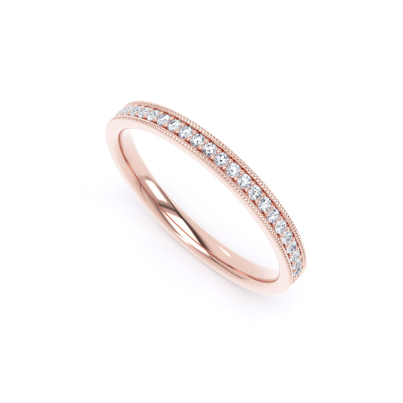 Round Brilliant Cut - Millgrain Channel Claw (MCS)