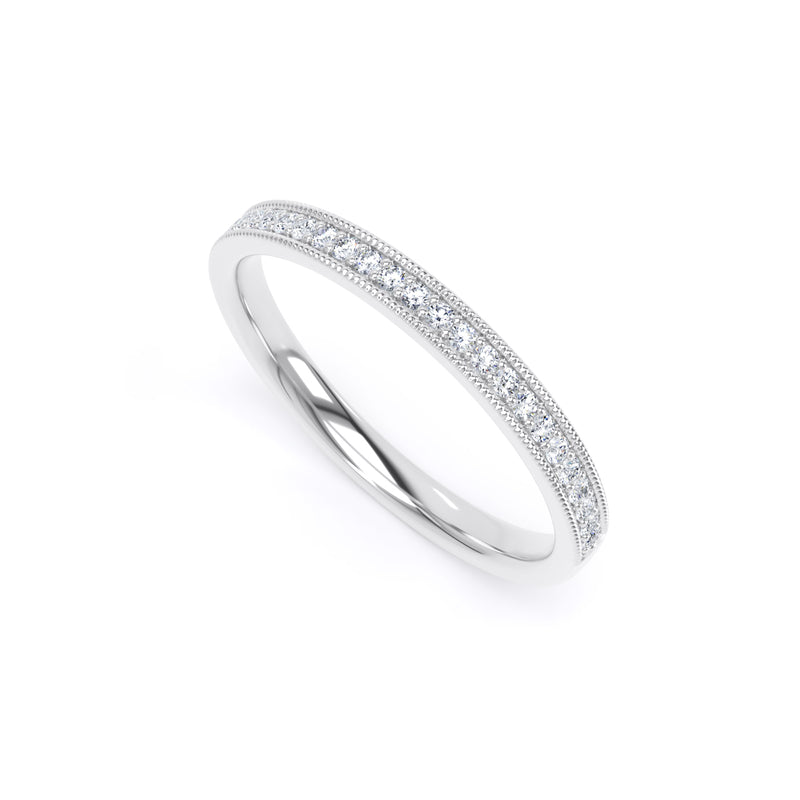 Round Brilliant Cut - Millgrain Channel Claw (MCS)
