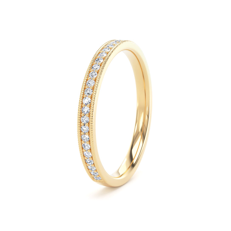 Round Brilliant Cut - Millgrain Channel Claw (MCS)