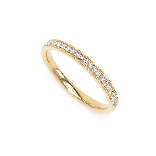 Round Brilliant Cut - Millgrain Channel Claw (MCS)