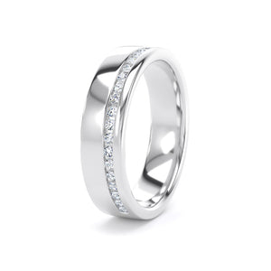 5.1MM Width Band Round Brilliant Cut - Offset Channel (OSC)