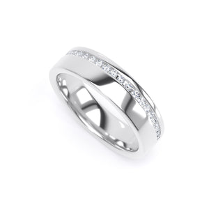 5.1MM Width Band Round Brilliant Cut - Offset Channel (OSC)