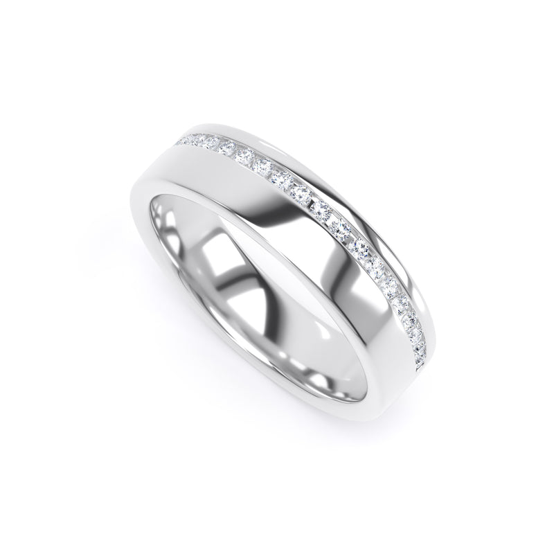 5.1MM Width Band Round Brilliant Cut - Offset Channel (OSC)