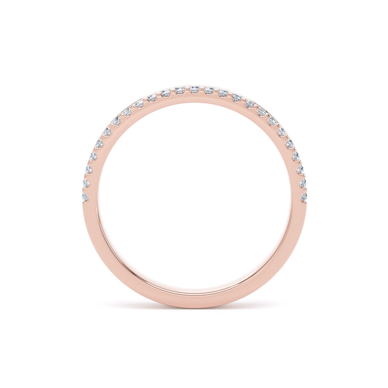 2.4MM Width Band Round Brilliant Cut - Offset Claw (OSW)