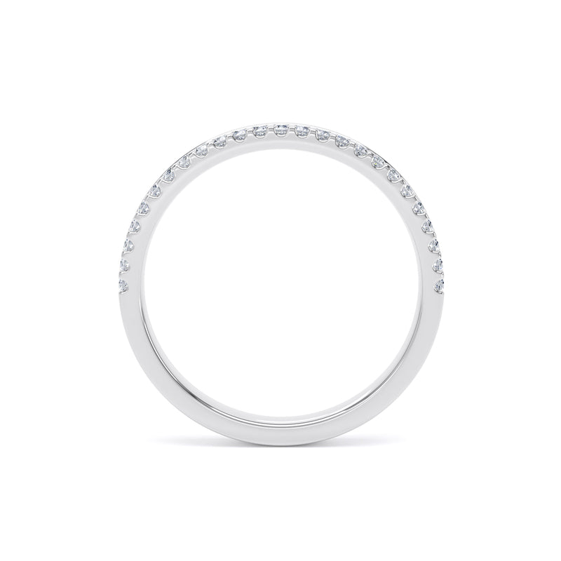 2.4MM Width Band Round Brilliant Cut - Offset Claw (OSW)