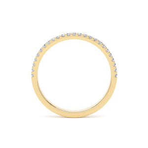 2.4MM Width Band Round Brilliant Cut - Offset Claw (OSW)