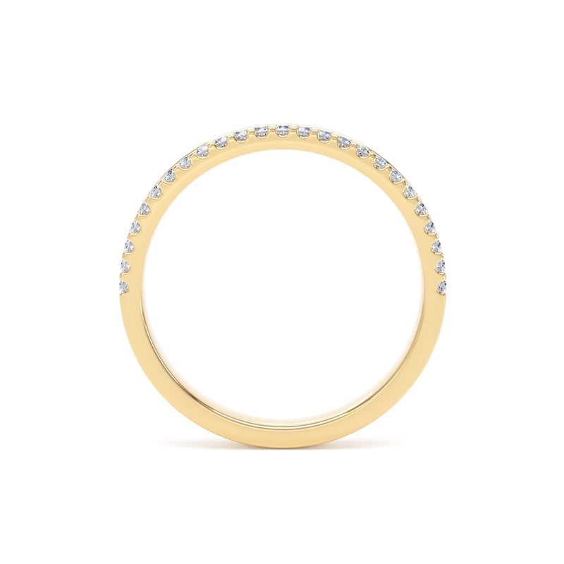 2.4MM Width Band Round Brilliant Cut - Offset Claw (OSW)