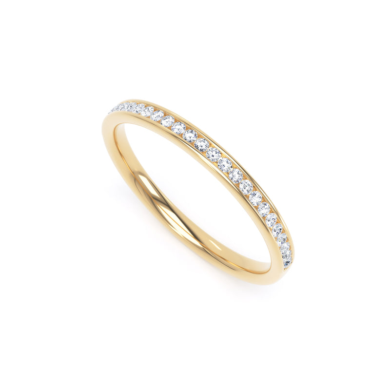 2MM Round Brilliant Cut - Channel Set