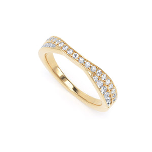Round Brilliant Cut - Entwined Double Row (RBE)