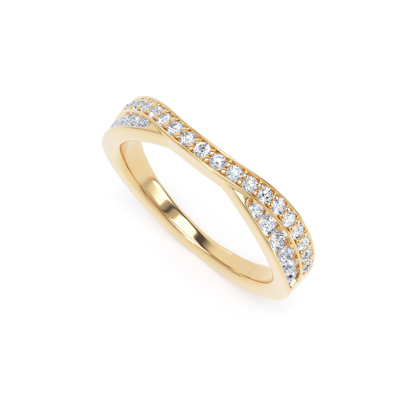 Round Brilliant Cut - Entwined Double Row (RBE)