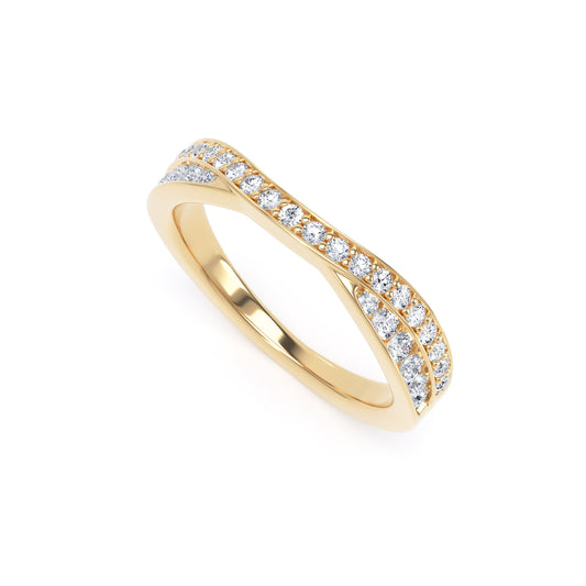 Round Brilliant Cut - Entwined Double Row (RBE)