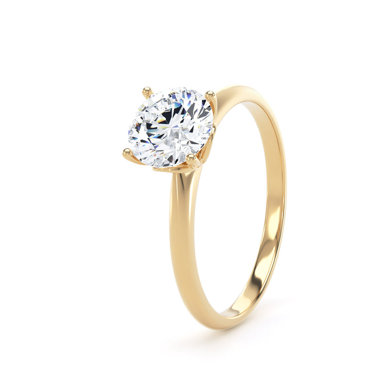 Round Solitaire Engagement Ring