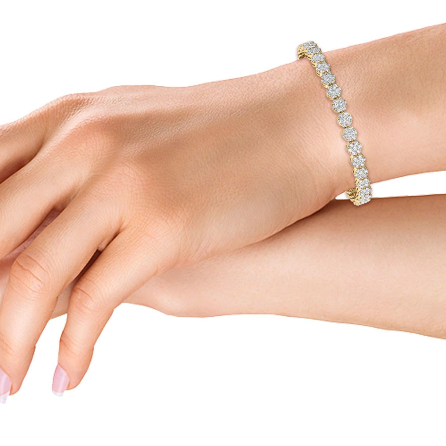 Lab Grown Diamond BRACELET 3.52 ctw BR11360-3.63CT-7IN