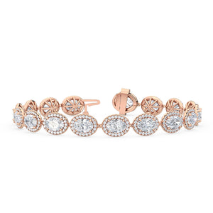 Lab Grown Diamond BRACELET 11.00 ctw BR20059OV-11-7IN
