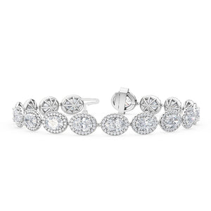 Lab Grown Diamond BRACELET 11.00 ctw BR20059OV-11-7IN